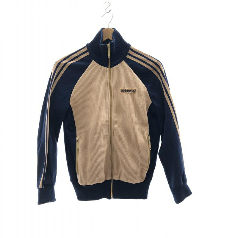 ギフ_包装 adidas アディダス 60s〜70s トラックジャケット ベージュ