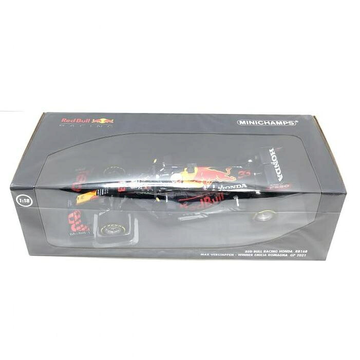【中古】【ミニカー】ミニチャンプス 1/18 レッドブル レーシング ホンダ RB16B マックス・フェルスタッペン 2021 [95]