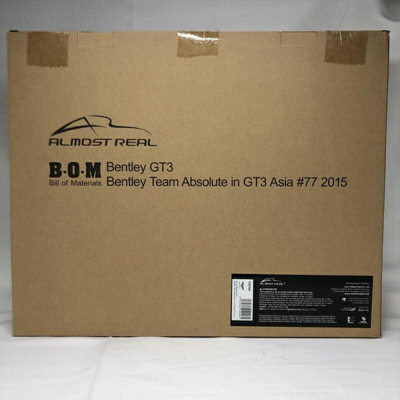 【中古】1/43 ｵｰﾙﾓｽﾄﾘｱﾙ B.O.M ﾍﾞﾝﾄﾚｰ GT3 ﾁｰﾑ ｱﾌﾞｿﾘｭｰﾄ GT3 Asia 2015 #77[19]