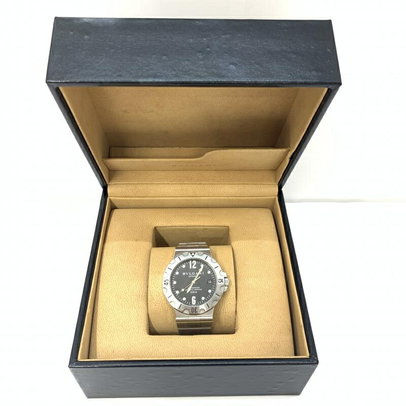 【中古】BVLGARI ディアゴノ スクーバ SD38S 自動小銃一巻き ブル小峡谷[92]