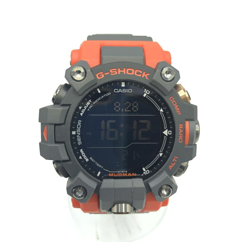 【中古】G-SHOCK MUDMAN GW-9500-1A4JF　ブラック　オレンジ　ジーショック[17]