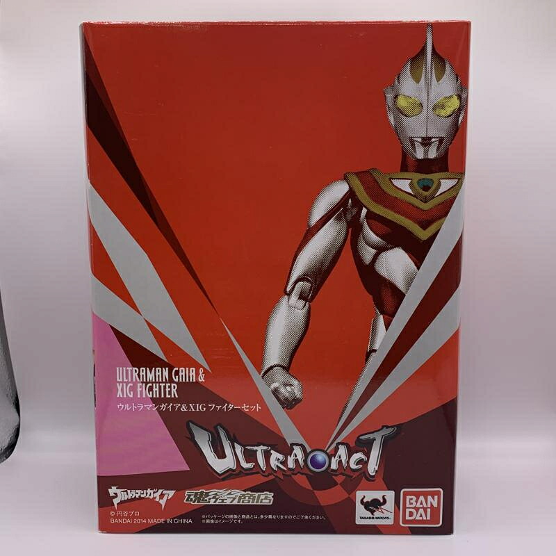 【中古】バンダイ　ULTRA-ACT ウルトラマンガイアXIGファイターセット　開封品[70]