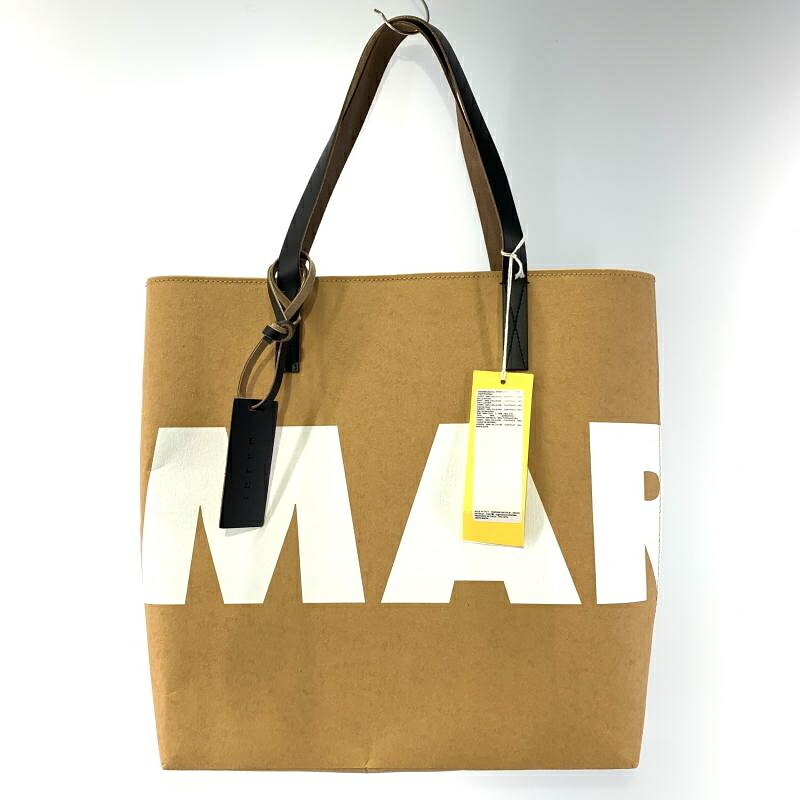 【中古】MARNI ペーパーバッグ ベージュ マルニ SHMPQ10A11 P4908 ZO238 トートバッグ[19]