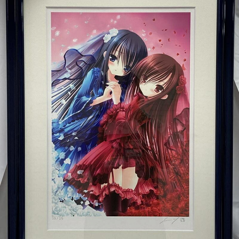 【中古】版画 てぃんくる/Rose Garden[90]