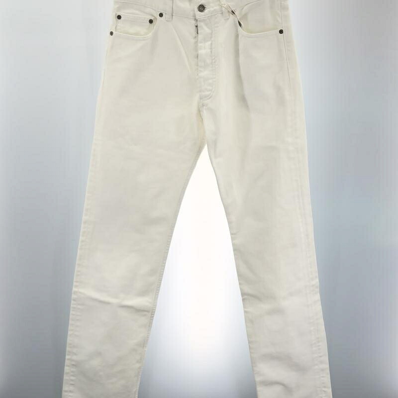 【中古】Maison Margiela ストレートパンツ サイズ40 ホワイト[91]