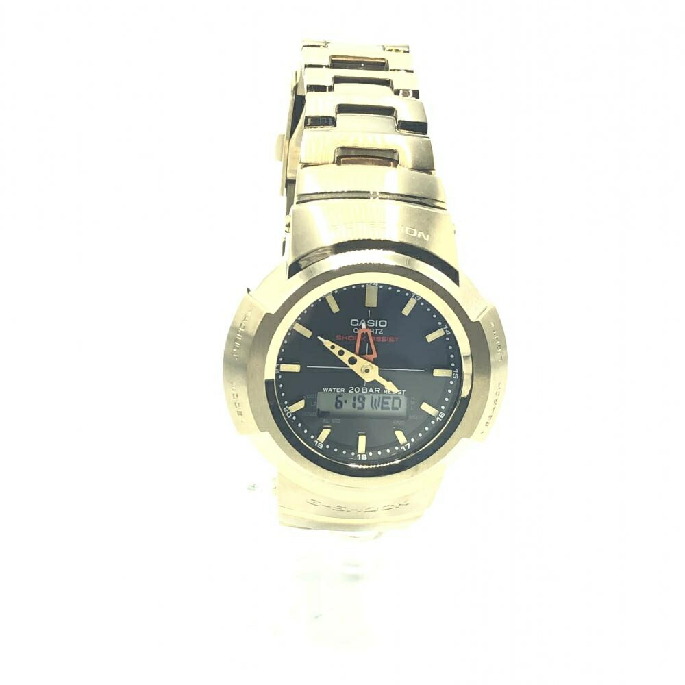 【中古】G-SHOCK AWM-500GD-9AJF ソーラー電波　フルメタル　カシオ　ジーショック[17]｜お宝創庫