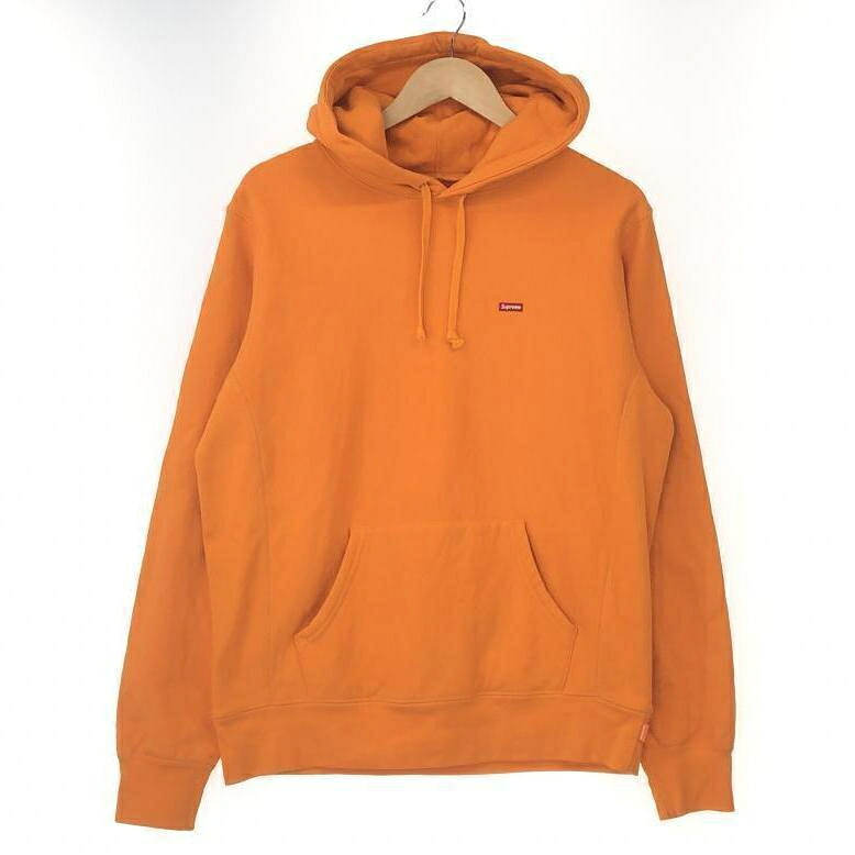 【中古】Supreme Small Box ロゴ フーディー S オレンジ シュプリーム[10]