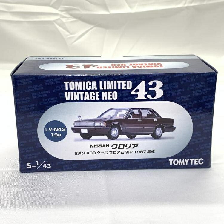 【中古】1/43 ﾄﾐｰﾃｯｸ LV-N43-19a ｸﾞﾛﾘｱ ｾﾀﾞﾝ V30ﾀﾞｰﾎﾞﾌﾞﾛｱﾑ大物 (ﾀﾞｰｸﾚｯﾄﾞ)[19] 車-おもちゃ-ミニカー・トイカー