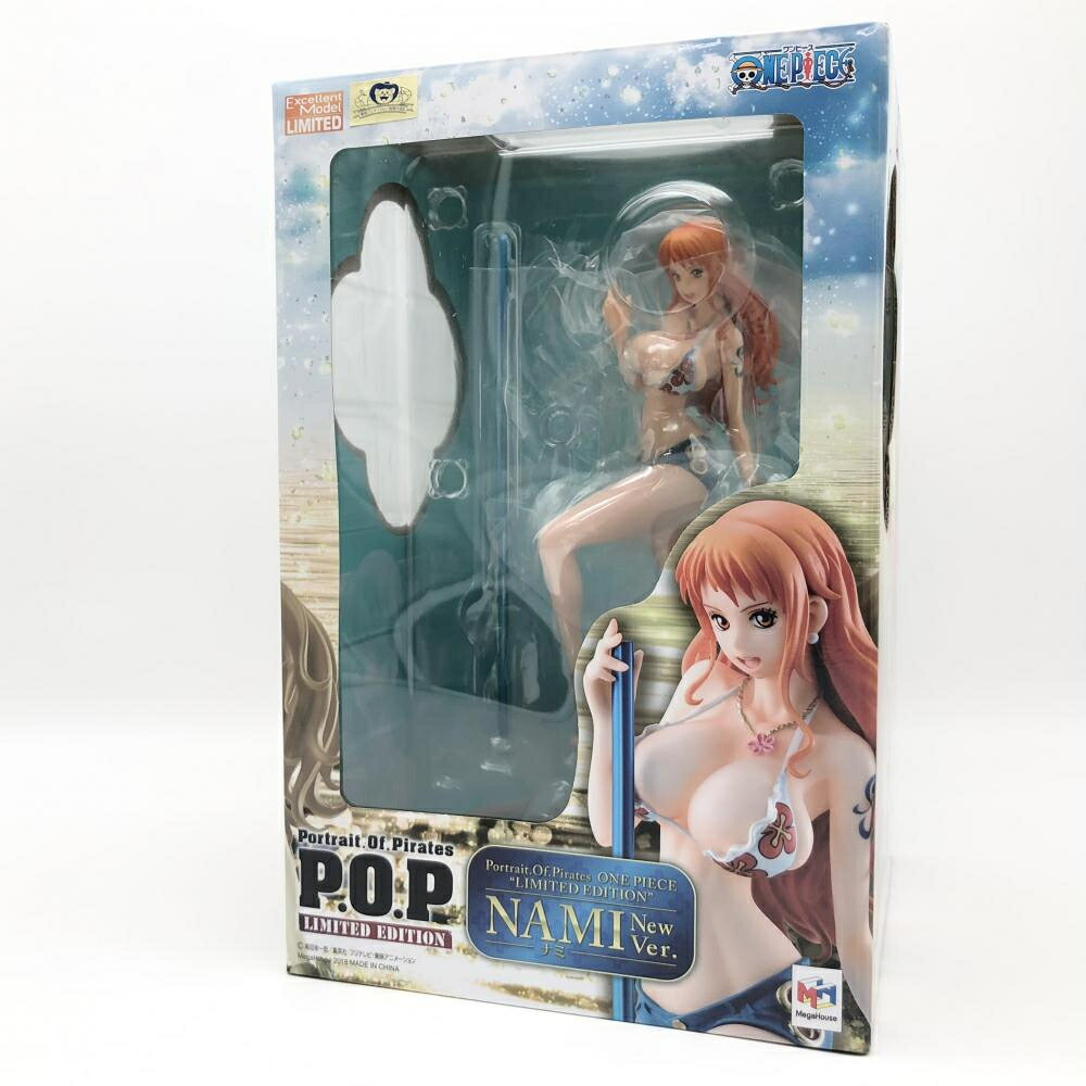 【中古】開封 メガハウス ONE PIECE ワンピース P.O.P LIMITED EDITION 1/8 ナミ NewVer.[17]