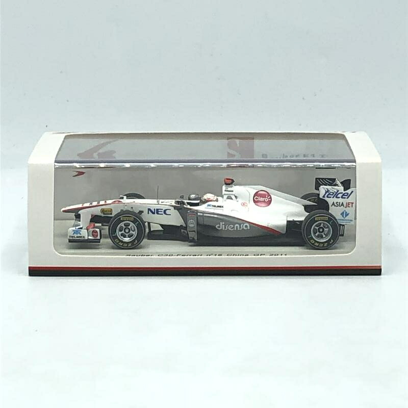 【中古】1/43 ｻﾞｳﾊﾞｰ C30 小林可夢偉 2011年 中国GP #16(ﾎﾜｲﾄ×ｼﾙﾊﾞｰ) [S3018][10] おもちゃ-ミニカー・トイカー