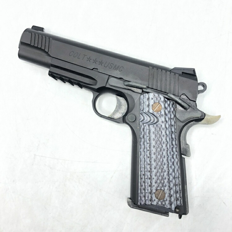 【中古】18歳以上 東京マルイ　ガスブローバック　M45A1 ブラック　箱説明書無し、錆汚れ有[70]