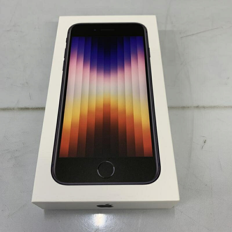【中古】【au】○iPhone SE(第3世代) 64GB(ミッドナイト)/SIMロックなし[91]