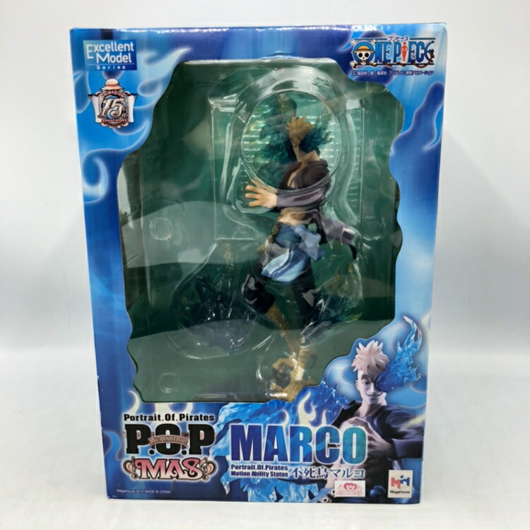 【中古】メガハウス　Portrait.Of.Pirates (P.O.P) MAS 不死鳥マルコ　開封品、箱色褪せ有[70]