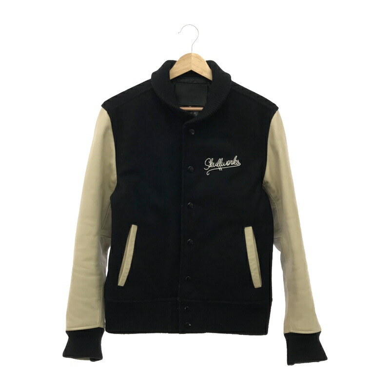 Skull Works スタジャン Sサイズ 黒/アイボリー Skull Works スタジャン Sサイズ 黒/アイボリー 楽天市場