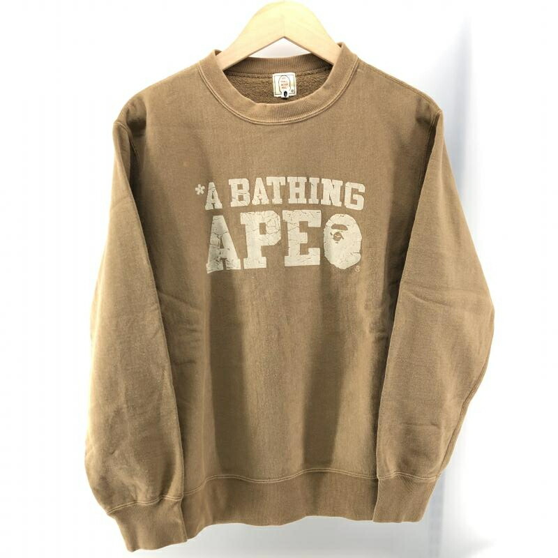 【即購入OK】A BATHING APE 90s ラグランスウェット サイズL 即購入OK】A BATHING APE 90s ラグランスウェット サイズL