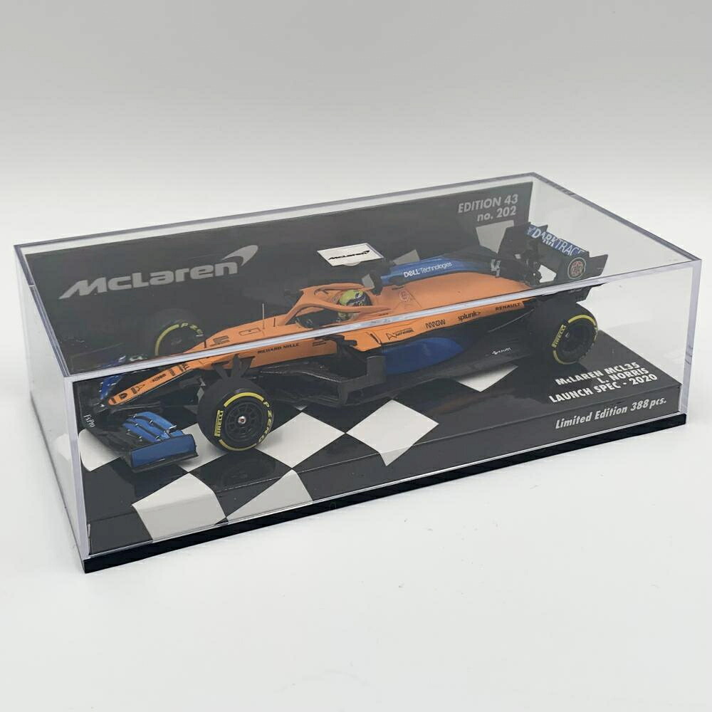 【中古】開封 ポールズ・モデルアート PMA 1/43 マクラーレン ルノー MCL35 ランド・ノリス 2020 LAUNCH SPEC[17]｜お宝創庫