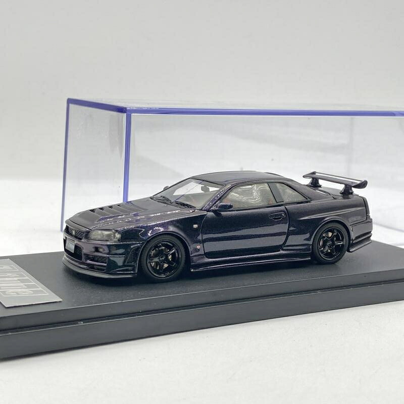 【中古】1/43 ポストホビー　ニスモ R34 GT-R Z-tune パープル[90]