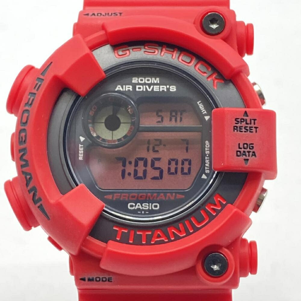 【中古】G-SHOCK DW-8200NT2-4JR フロッグマン 赤蛙復刻 レッド ジーショック[17]