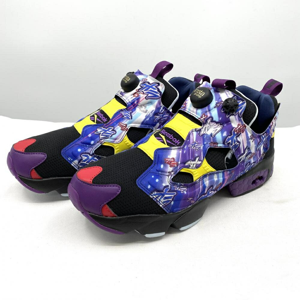 【中古】Reebok×JOJO INSTPUMP FURY 94 27.5cm ブラック・パープル RE1759BU40045 リーボック ジョジョの奇妙な冒険[17]画像