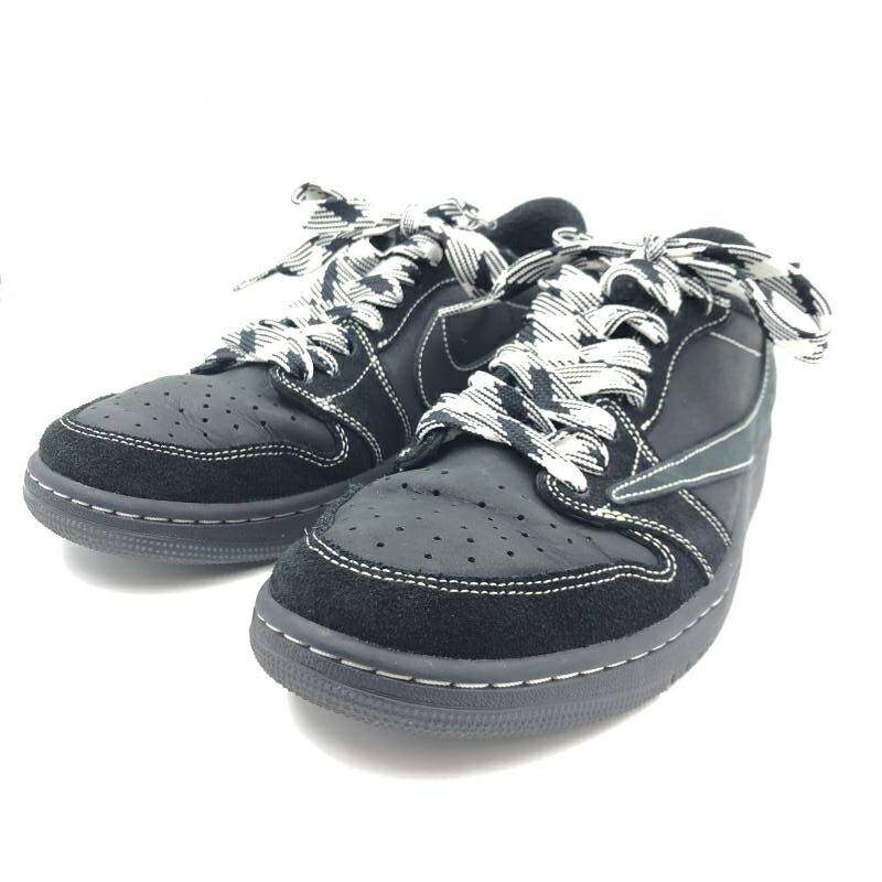 【中古】NIKE×TravisScott AIR JORDAN1 LOW OG SP BlackPhantom 27cm DM7866-001 ﾅｲｷ×トラヴィススコット[24]
