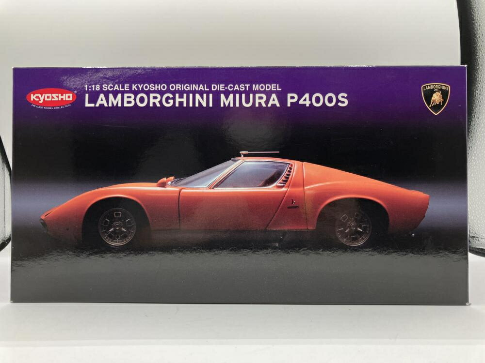 楽天市場】京商 1/18 ランボルギーニ ミウラ P400SV イエロー/シルバー