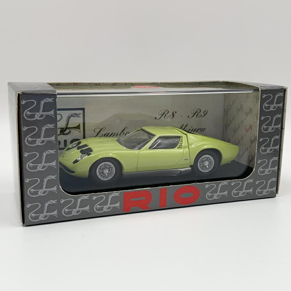【中古】開封 Rio リオ 1/43 ランボルギーニ ミウラ P400 1966 ベルトーネ ライムグリーン 50周年記念[17]｜お宝創庫