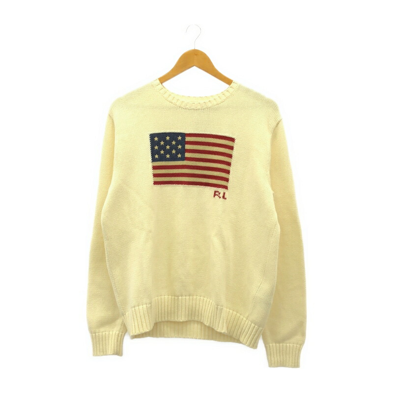 ☆POLO RALPH LAUREN☆【美品】国旗　ゴールド　ニット　セーター♡ 楽天市場】ラルフローレン POLO Ralph Lauren 星条旗 アメリカン