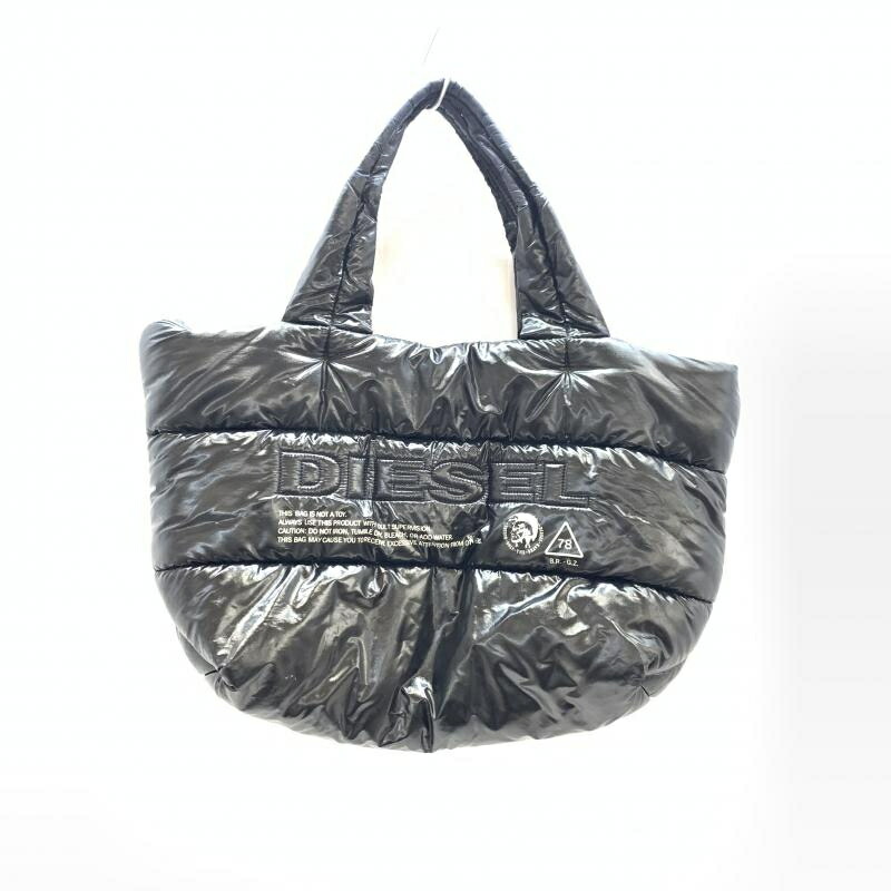 【中古】DIESEL 中綿ステッチ トートバッグ ブラック ディーゼル[92]