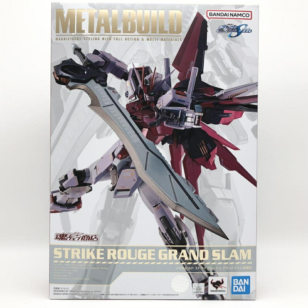 【中古】開封 バンダイ 機動戦士ガンダムSEED METAL BUILD MBF-02+AQM/E-X01 ストライクルージュ グランドスラム装備型[17]