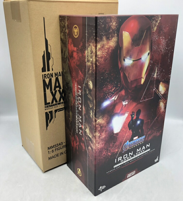 【中古】ホットトイズ　ムービー・マスターピース DIECAST アイアンマン・マーク85(バトルダメージ版) 1/6　開封品[70]