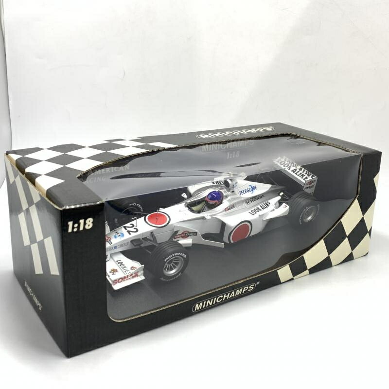 【中古】開封)ミニチャンプス BARホンダ 02 J.ヴィルヌーヴ 180000022[10]