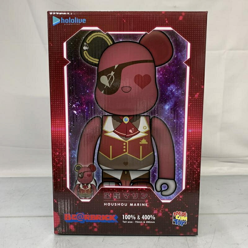 【中古】開封)BE＠RBRICK-ベアブリック- 宝鐘マリン 100%＆400% 「hololive × BE＠RBRICK」[91]