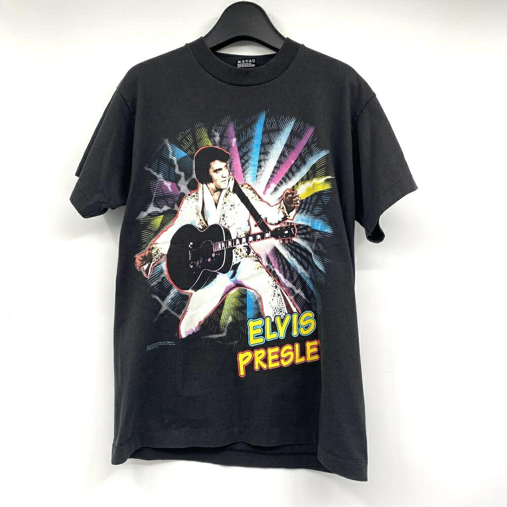 【中古】90s　BEST　FRUITOFTHELOOM　　エルビスプレスリー　Tシャツ　サイズM ベスト フルーツオブザルーム[17]