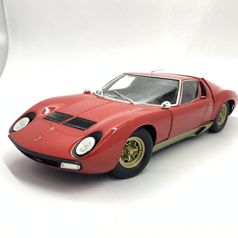 【中古】1/18 京商 ランボルギーニ ミウラ P400SV (レッド)[10]