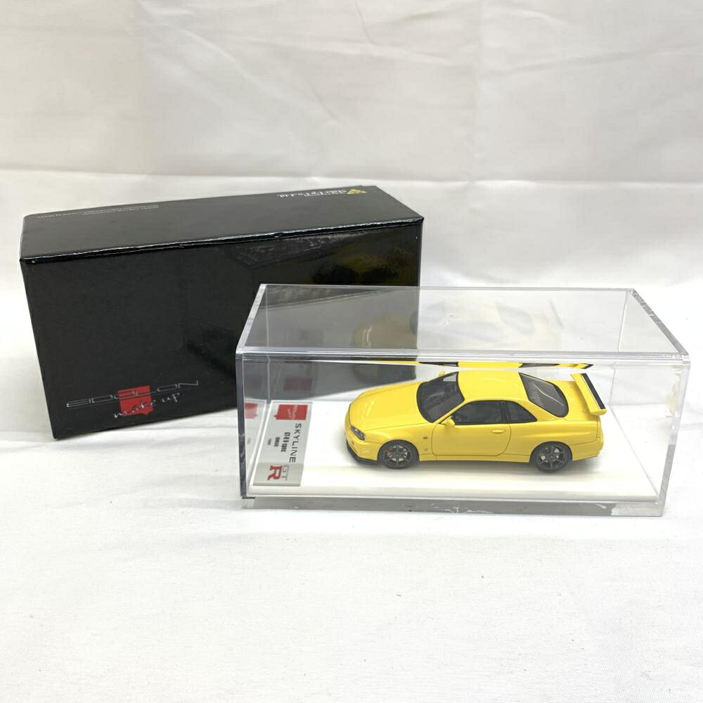 【中古】破損有91/43 NISSAN SKYLINE GT-R BNR34 V-spec 1999(ライトニングイエロー)[19]