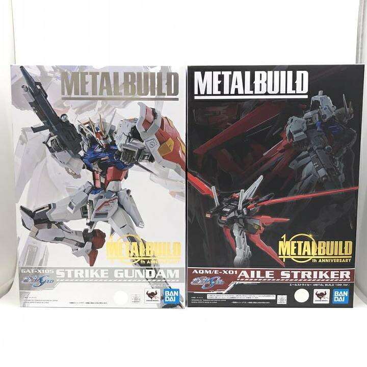 【中古】開封・イタミ・セット）METAL BUILD ストライクガンダム 10th Ver.＋エールストライカー セット[24]｜お宝創庫 22,722円