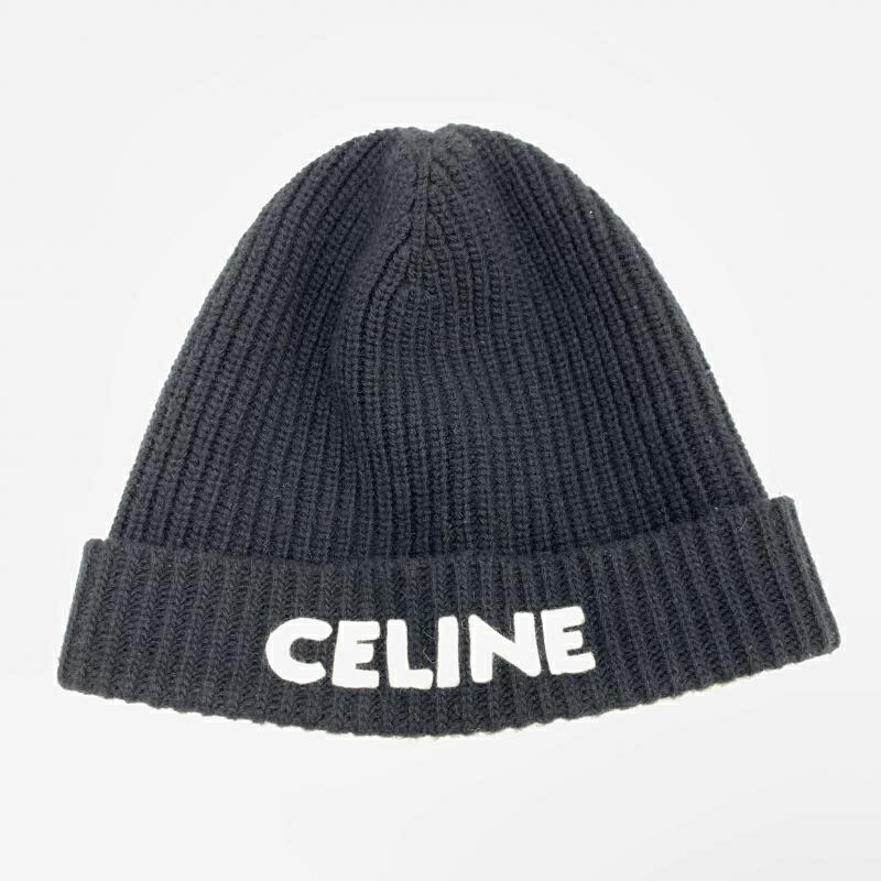 ★CELINE・ニット帽★ CELINE ニット帽 / ウール - ネイビー / ネイビー | CELINE