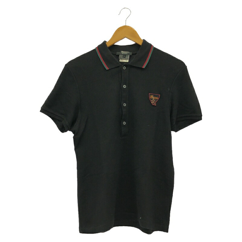 楽天市場】【中古】GUCCI × adidas コットンピケ長袖ポロシャツ