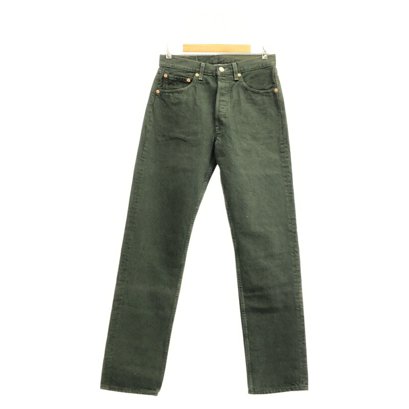【中古】99年 デッドストック LEVI'S グリーンデニムパンツ サイズW31 リーバイス[91]
