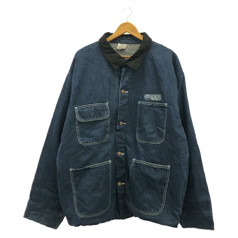 楽天市場】Bob Barker デニム カバーオール ワークジャケット ブルー