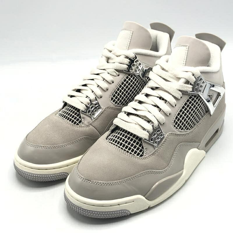 【中古】NIKE Women's Air Jordan 4 Retro Frozen Moments スニーカー 28cm AQ9129-001 グレー シルバー ホワイト ナイキ[10]