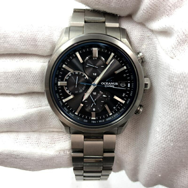 ★【美品】カシオCASIO電波ソーラー腕時計OCW-T400★ 楽天市場】CASIO/カシオ オシアナス ソーラー電波 メンズ OCW
