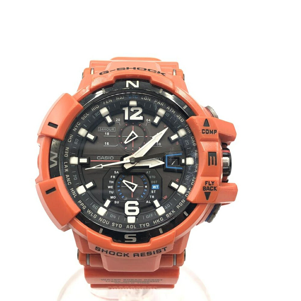 【中古】G-SHOCK GW-A1100R-4AJF 天の原操縦席 オレンジ色 ジーショック[17]