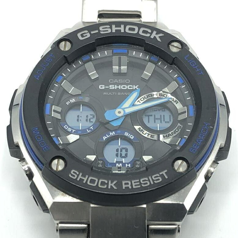 【中古】CASIO G-SHOCK GST-W100D シルバー カシオ ジーショック[10]