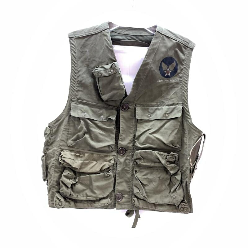 【中古】40s U.S.ARMY C-1 VEST 後期型 SEARS ROEBUCKS社製 カーキ [92]