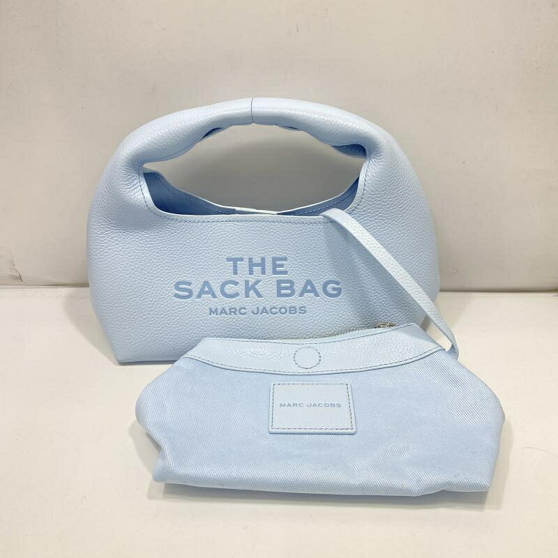【中古】MARK JACOBS THE LEATHER SACK BAG MINI 2F3HSH020H01 マークジェイコブズ レザーサック バッグ ミニ 水色[24]｜お宝創庫