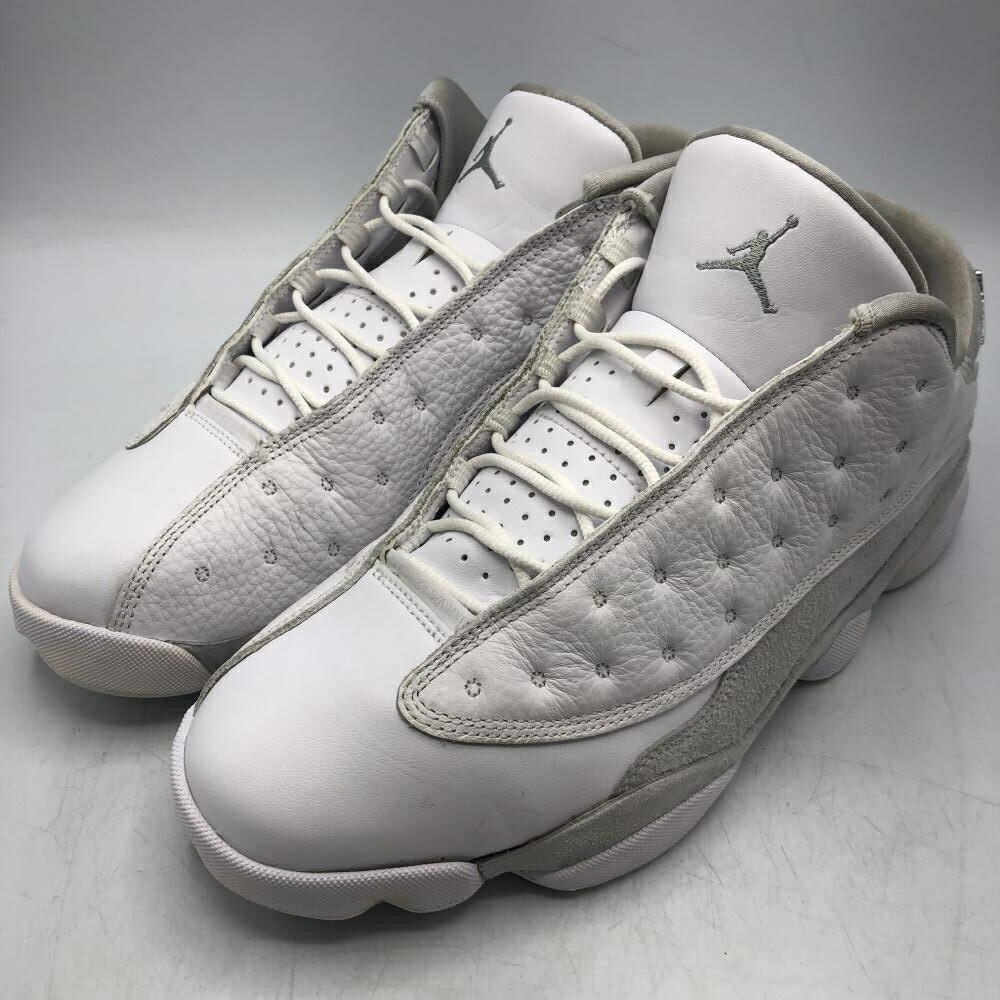 【中古】NIKE AIR JORDAN 13 RETRO LOW PURE PLATINUM 29cm 310810-100 ナイキ エアジョーダン13 レトロ ピュア プラチナ[17]