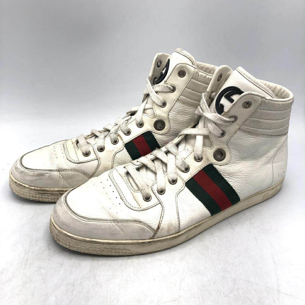 Gucci ホワイト ハイカットスニーカー　37.5 楽天市場】GUCCI グッチ スニーカー スニーカー Sneakers 147522