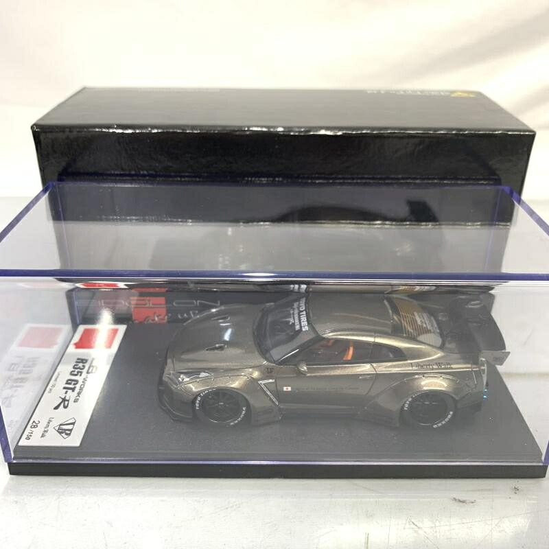 【中古】1/43 ﾒｲｸｱｯﾌﾟ LB WORKS R35 GT-R/LB PERFORMANCE 20in. Wheel ﾁﾀﾆｳﾑｼﾙﾊﾞｰ[91]