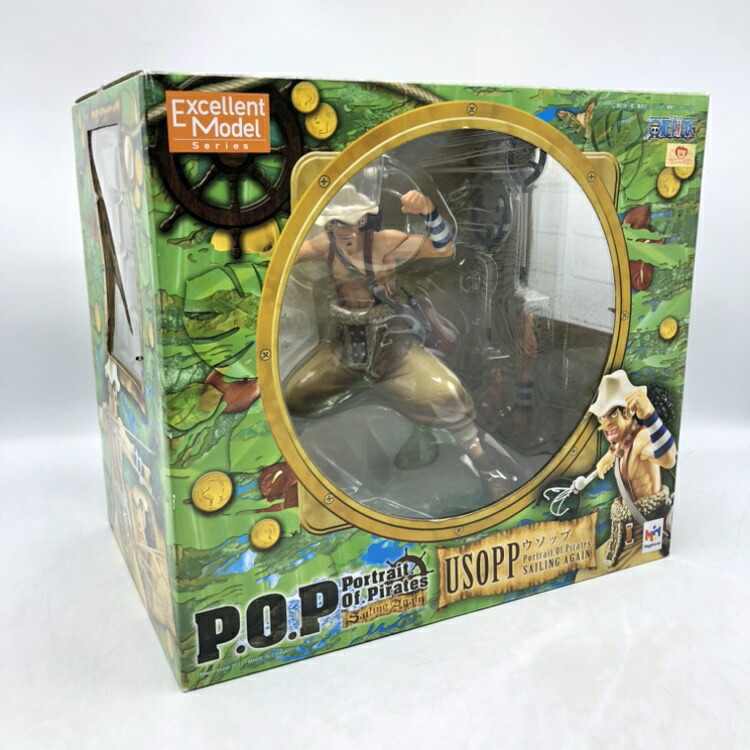 【中古】メガハウス　Portrait.Of.Pirates (P.O.P) Sailing Again ウソップ　開封品、箱傷み有、汚れ多数有り[70]